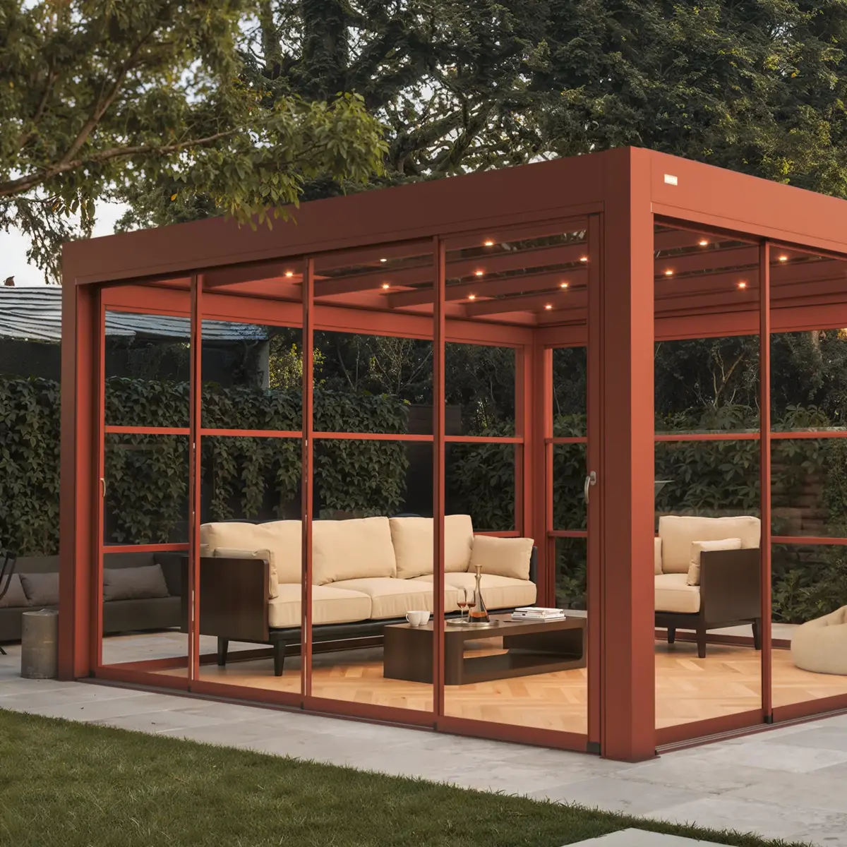 Sliding pergola