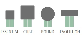 Différents types main-courante Glass U